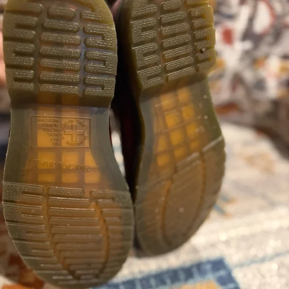 Dr. Marten Leather Chelsea Boots Cherry Red Size 8 - Picture 6 of 9